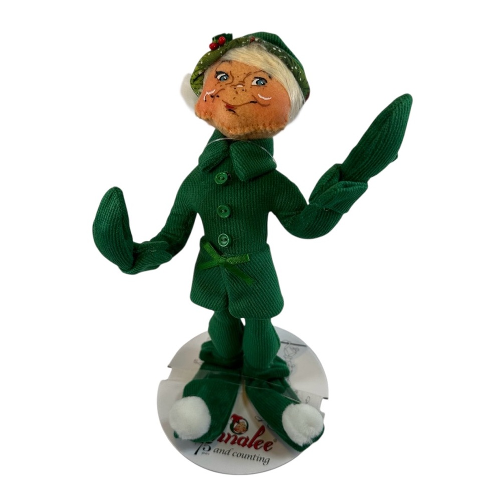 Annalee Green Jubilee Doll Elf 9” Pose-able New Christmas Holiday